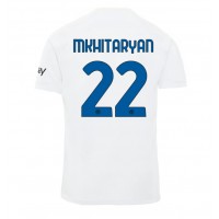 Fotballdrakt Herre Inter Milan Henrikh Mkhitaryan #22 Bortedrakt 2023-24 Kortermet
